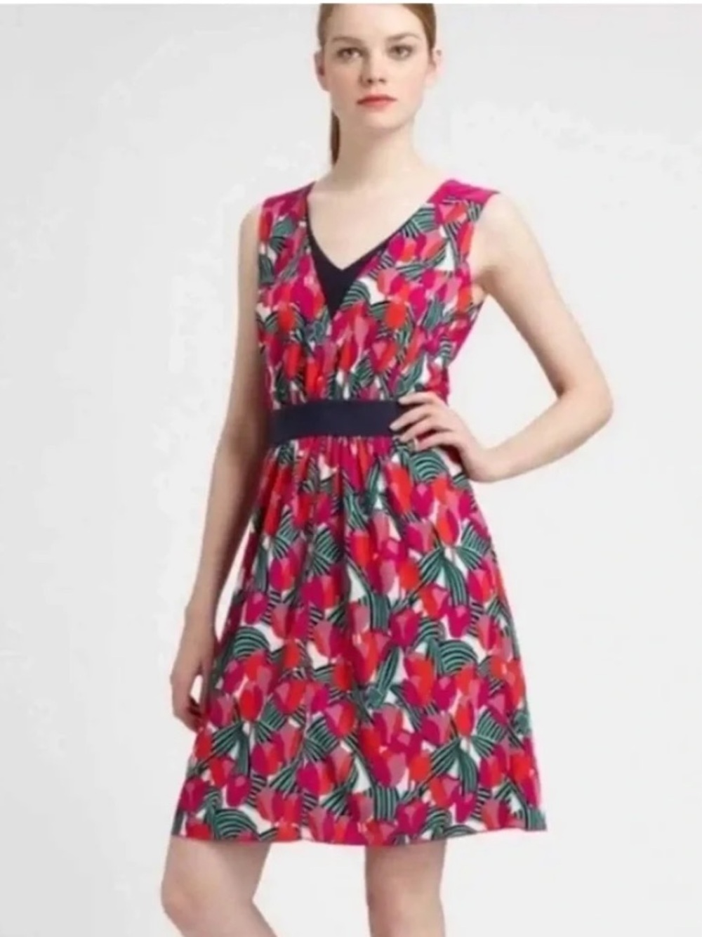 Tory Burch Augustina Tulip Floral Dress S - Picture 2 of 8